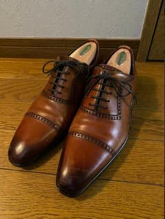 バ*兜様 MAGNANI マグナーニ　シューズ　ブラウン　オンパケ　38 バ*兜様 MAGNANI マグナーニ シューズ ブラウン オンパケ 38 - メルカリ