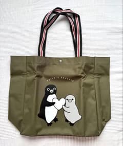 【未開封】Suicaのペンギン トートバッグ カーキ(箱あり）のサムネイル