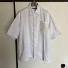 RAF SIMONS オーバーサイズ デニムシャツ 半袖 ホワイト XS - メルカリ