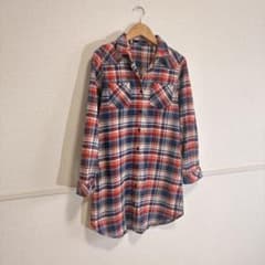 AZUL by moussy 【ギンガムチェック ネルシャツワンピース】のサムネイル