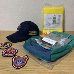 台湾消防/非売品！キャップ・パッチ・防災グッズ・レインコートセットのサムネイル