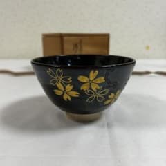 膳所焼　陽炎園　雪月花　金銀彩　陶器 茶道具 共箱 膳所焼 陽炎園 雪月花 金銀彩 陶器 茶道具 共箱 - メルカリ