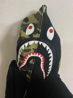 エイプ　シャークパーカー　美品　フルジップパーカー　M  Apeのサムネイル