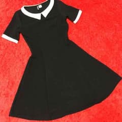お嬢様ホワイトパイピング スタンダードワンピースのサムネイル