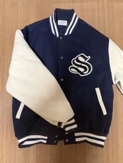 Russell Athletic BIGスタジャン ネイビー/ホワイトのサムネイル