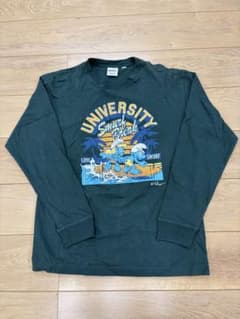 THE SMURFS スマーフ 長袖Tシャツ ダークグリーン Mサイズのサムネイル