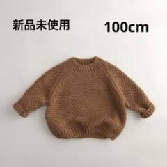 【新品未使用】キッズ ニット セーター 新品タグ付き100cmのサムネイル