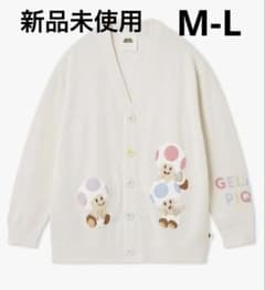 新品未使用 ジェラートピケ マリオ コラボ キノピオ カーディガン M-L