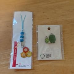 ピンバッジ　EXPO2005 愛・地球博　モリゾー　キッコロ　考える