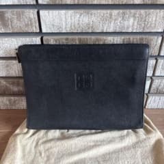 GIVENCHY Clutch Bag Pouch, Black Leather Second Bag