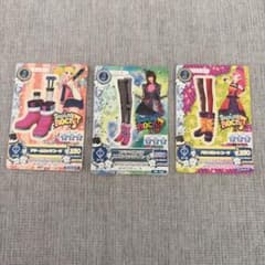 【連休セール！】 アイカツカード シューズ 3枚セット クールのサムネイル