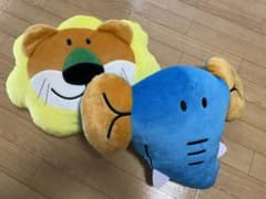 타베코 도부츠 후사후사 페이 스쿠션 라이온조 2개 세트