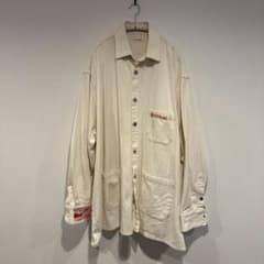RAF SIMONS SS20 BIG FIT デニムシャツ エクリュ M - メルカリ
