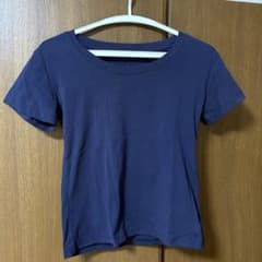ネイビー ショート丈 半袖Tシャツのサムネイル