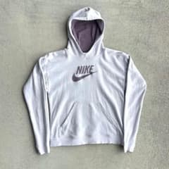 00s OLD NIKE Y2K 古着 スウェットパーカー 刺繍ロゴ アーカイブ 