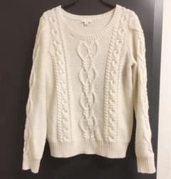 GAP ホワイトケーブルニットのサムネイル