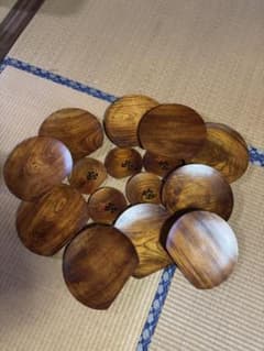 【未使用】天然木 盛皿×10＆銘々皿 ×5セット 大皿24cm 小皿14cm 未使用】天然木 盛皿×10＆銘々皿 ×5セット 大皿24cm 小皿14cm - メルカリ