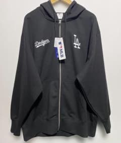 MLB ロサンゼルス・ドジャース パーカー 5L ブラックのサムネイル