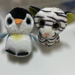 ぬいぐるみ 2体セット ペンギン ホワイトタイガーのサムネイル