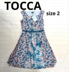 229 ○ TOCCA 플라워 프린트 원피스 신품 태그 첨부 2