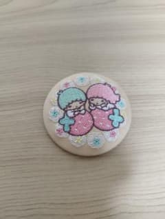 サンリオ 刺繍缶バッジ4 リトルツインスターズ キキララ