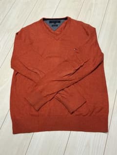 Tommy Hilfiger Vネックニット オレンジ Sサイズのサムネイル