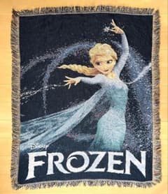 Disney FROZEN 디즈니 아나운서와 눈 여왕 ELSA 엘사 러그
