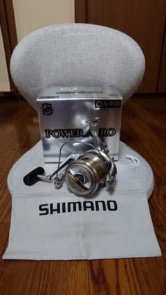 投げ釣り用スピニングリール シマノ 03パワーエアロ 3号用　未使用品のサムネイル