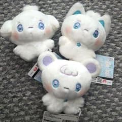 little fluffyfriends ちょこんと前髪ぬいぐるみ 3点セット