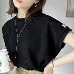 《JaVa ジャバコラボ》大人の上級見え。斜めストライプ柄ラグランTeeのサムネイル
