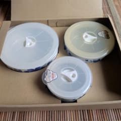 密封容器 3点セット ぶどう柄のサムネイル