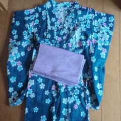 キッズ 浴衣 セパレートタイプ 130cm 花柄のサムネイル