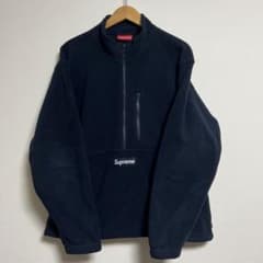 【人気フリース】Supreme ハーフジップPolartec21fw ネイビーのサムネイル