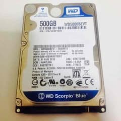 送込 2.5インチ HDD 500GB WD5000BEVTのサムネイル