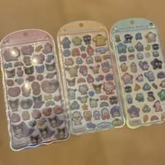 サンリオ COTTON PUFFY シール 3枚セットのサムネイル