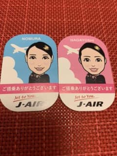 J-AIR CA似顔絵シール JAL②のサムネイル