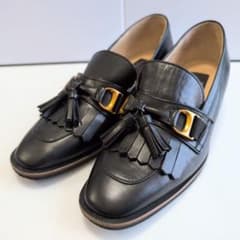美品】ランバンコレクション タッセルモチーフ フリンジ ローファー