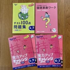 進研ゼミ小学講座 チャレンジ 3年生 国語 算数　理解　社会　問題集のサムネイル