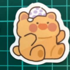 ワンちゃん ゆるきゃらシリーズ 防水ステッカー A0122のサムネイル