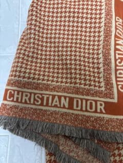 CHRISTIAN DIOR ディオール ストール 美品 チェック マフラーのサムネイル
