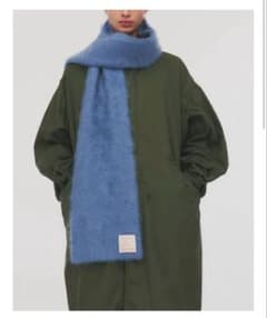 【カイ】ieefar カシミヤマフラー 青　Wasurenagusa カイ様専用】ieefar カシミヤマフラー 青 Wasurenagusa - メルカリ