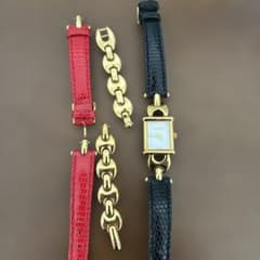 GUCCI アナログ腕時計 ベルト2本付