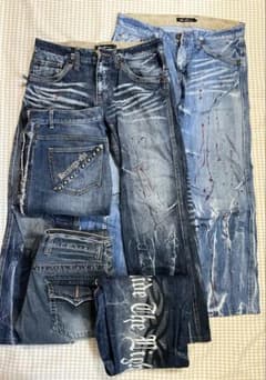 BERNINGS-SHO など　お兄系ジーンズ　パンツ　まとめて5点 BERNINGS-SHO など お兄系ジーンズ パンツ5点 裾上げ有L~XL - メルカリ