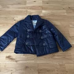 【美品】HAKKA ハッカ キッズ 中綿ジャケット 100cm ネイビーのサムネイル