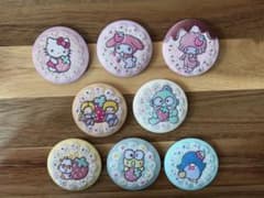 サンリオキャラクターズ 刺繍缶バッジ 8種セットのサムネイル