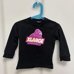XLARGE KIDS 長袖カットソー ブラック 90cmのサムネイル