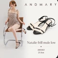 ANDMARY Natalie Frill Mule Low 37（23.5cm - メルカリ