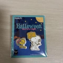 [신품] PEANUTS 스누피 우드 스톡 핀 배지