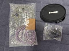 【動作確認済み】SHURE SE215 クリアCL-A　ケース、イヤーピース付。のサムネイル