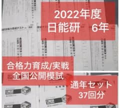 日能研 6年生　学習力育成テスト　2022年度　通年　計37回分 日能研 6年生 学習力育成テスト 2022年度 通年 計37回分 - メルカリ